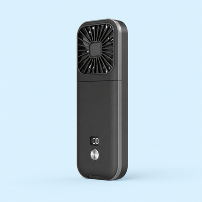 Dual-Mode Travel Fan (Deep Black)