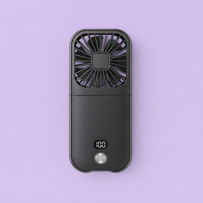 Dual-Mode Travel Fan (Deep Black)