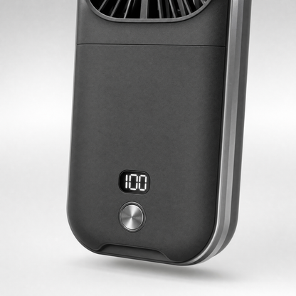 Dual-Mode Travel Fan (Deep Black)