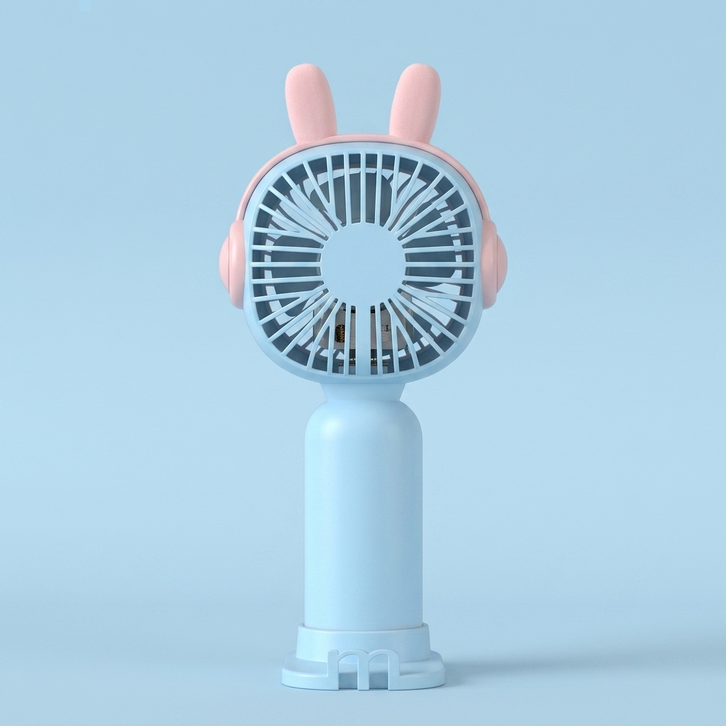 Chic Mini Portable Fan (Pinky Blue)
