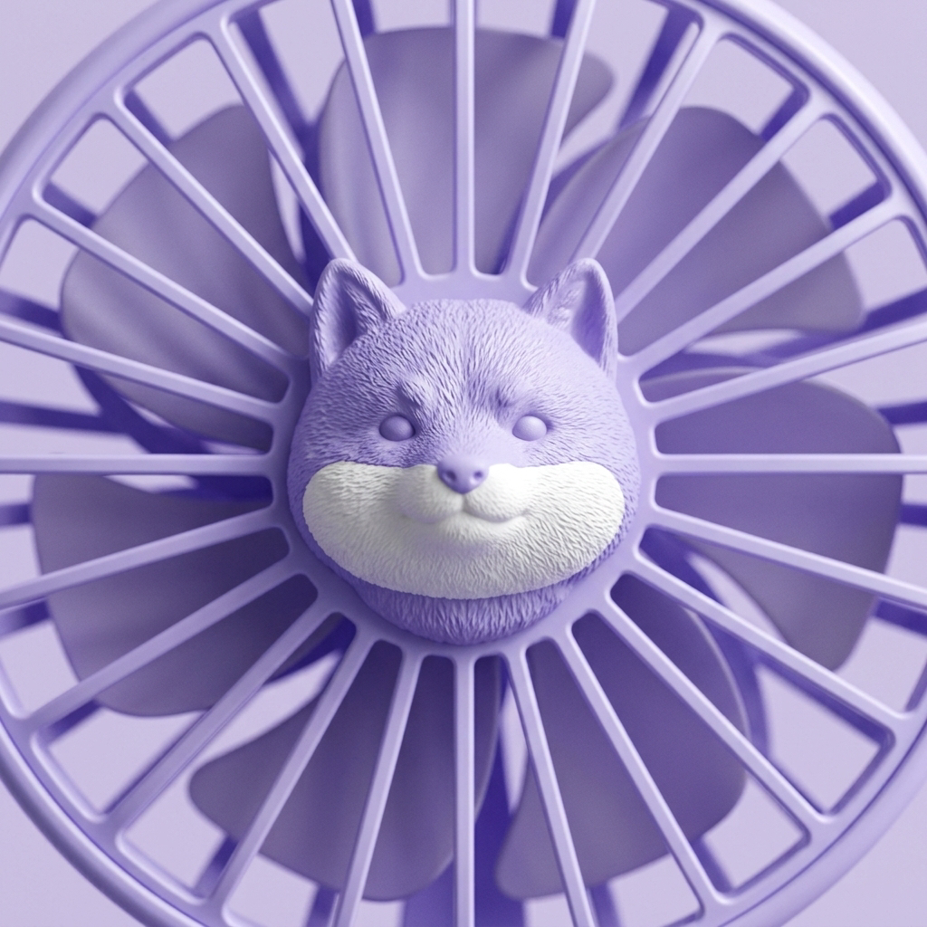 Shiba Fan (Lavander)