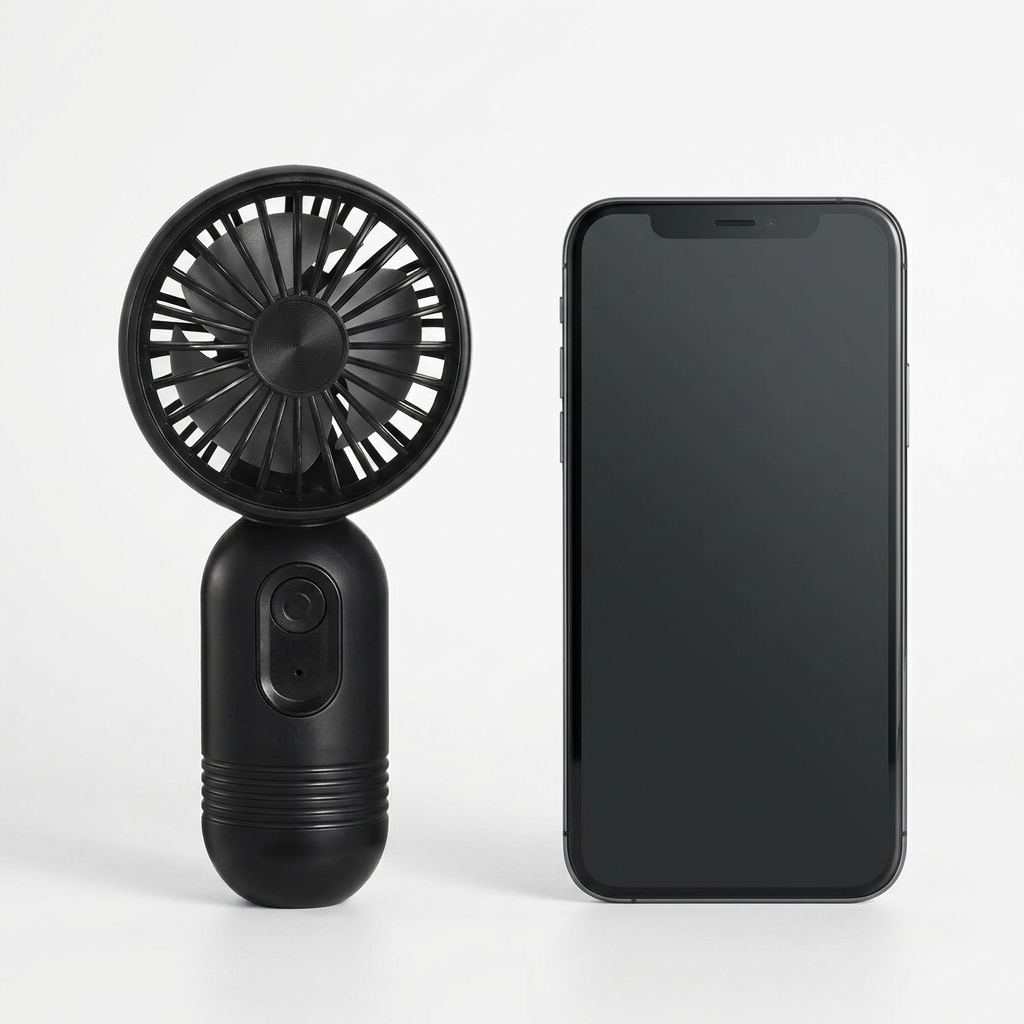 Cute Travel Fan (Black)