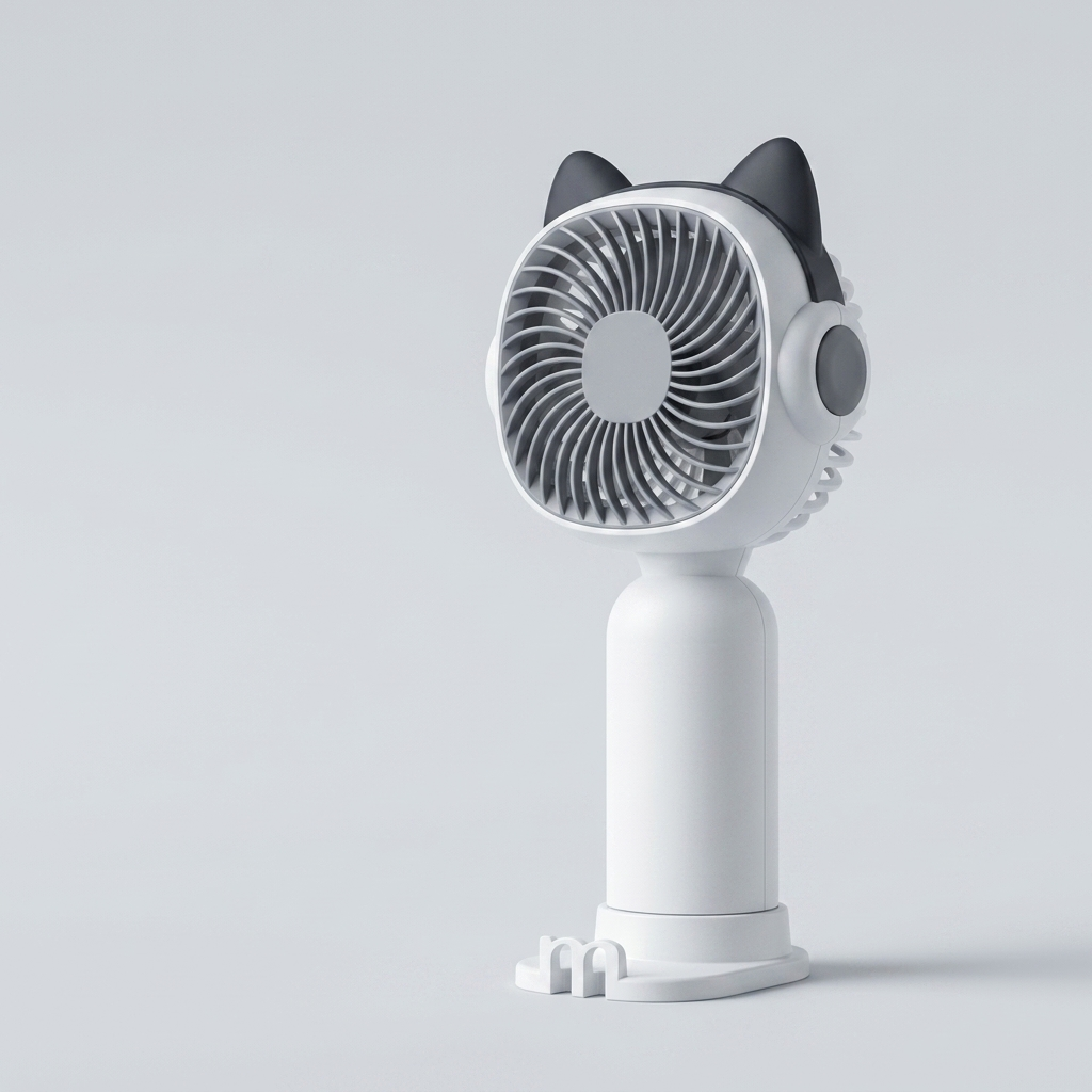 Chic Mini Portable Fan (Ice White)