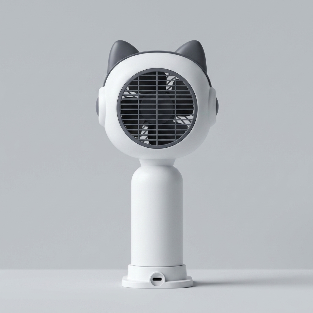 Chic Mini Portable Fan (Ice White)